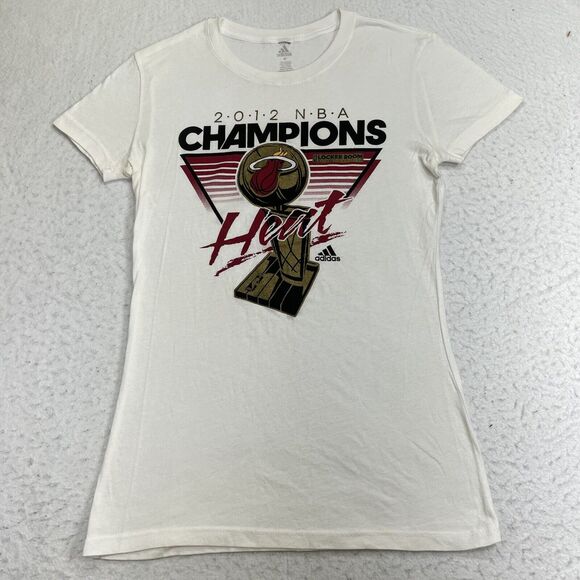 adidas Tops - Adidas NBA Miami Heat Women's Medium Slim Fit 2012 Locker Room Champions T Shirt